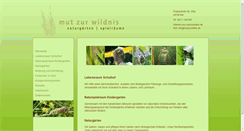 Desktop Screenshot of mutzurwildnis.de